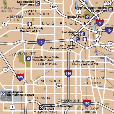 Los Angeles Area Map